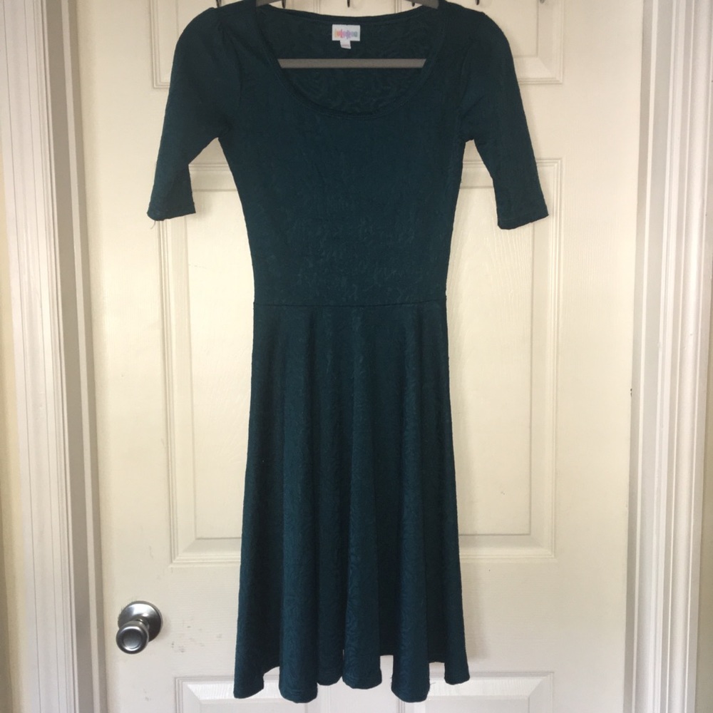 LuLaRoe Nicole dress - XXS teal